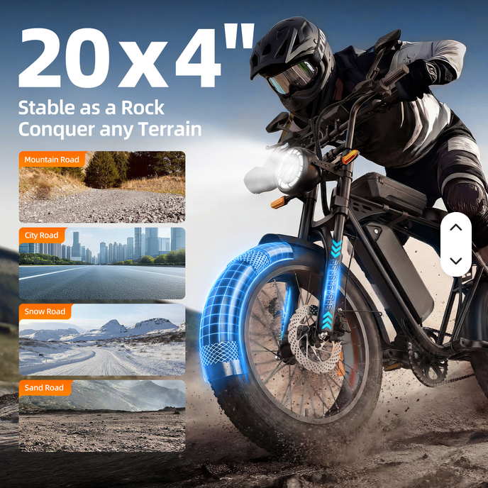 Aairsk X5 City E-Bike 20 Zoll Fatbike 25km/h