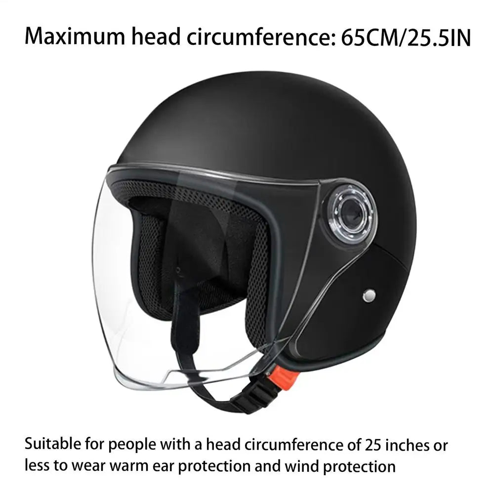 Leichter Motorradhelm – Halbhelm für E-Scooter & Motorrad, Unisex