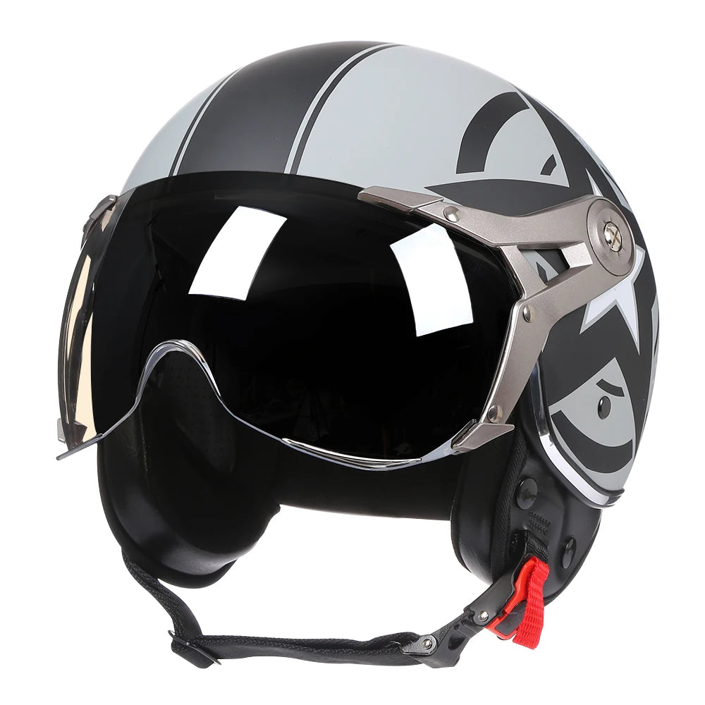 BLD Retro Chopper Halbhelm 3/4 – DOT-zertifiziert