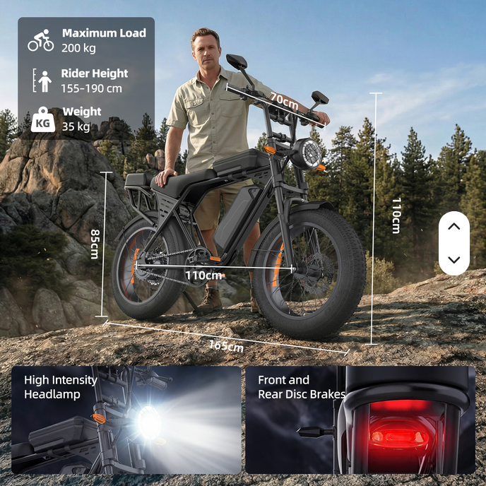 Aairsk X5 City E-Bike 20 Zoll Fatbike 25km/h