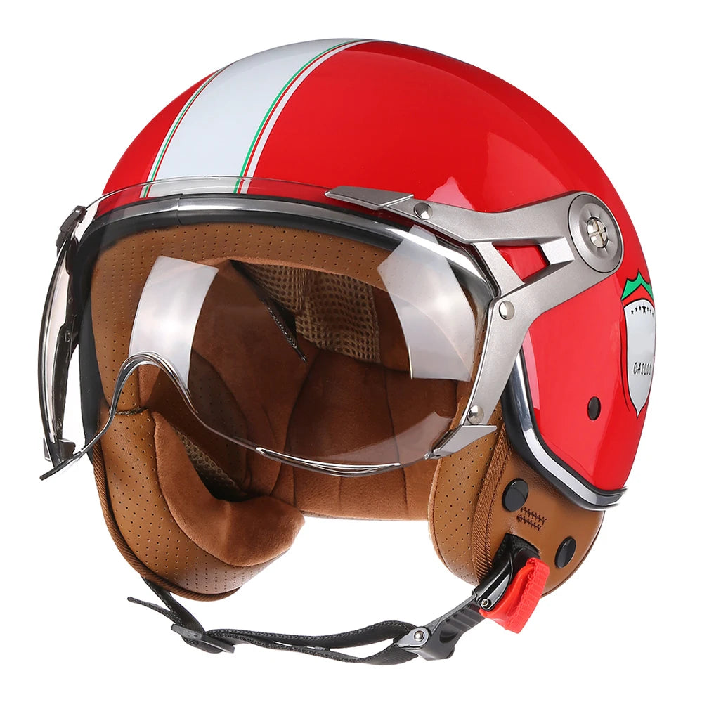 BLD Retro Chopper Halbhelm 3/4 – DOT-zertifiziert