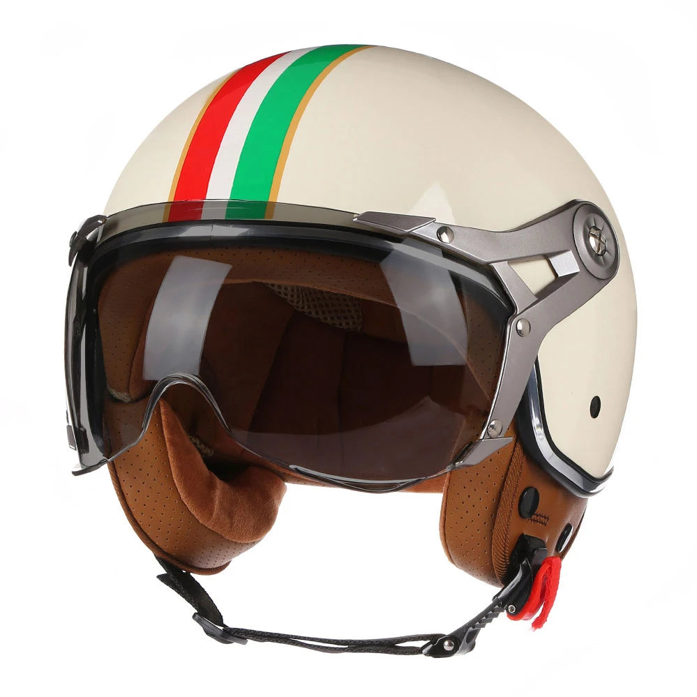 BLD Retro Chopper Halbhelm 3/4 – DOT-zertifiziert