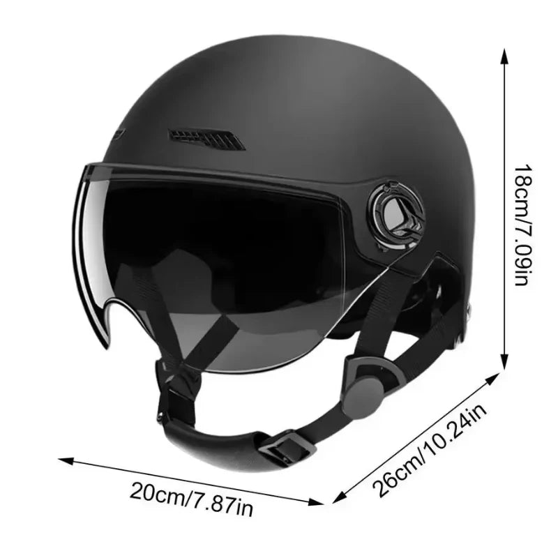 BHTK Retro Halbhelm – Ultraleicht, DOT/ECE-zertifiziert, Unisex