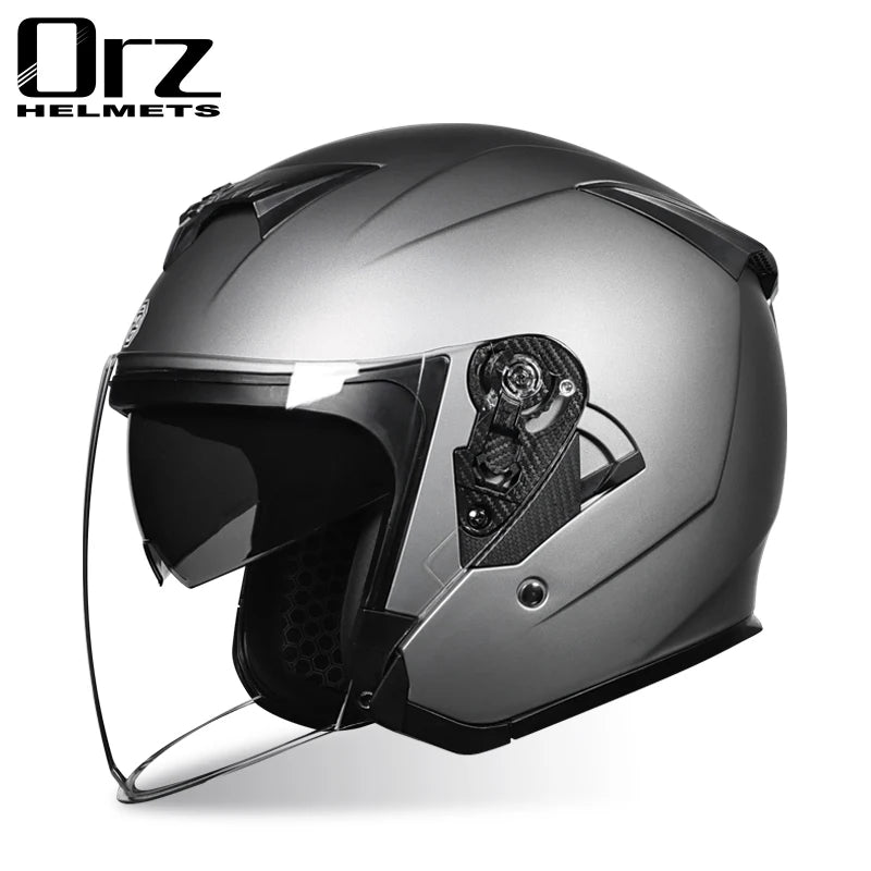ORZ Halbhelm mit Sonnenblende – DOT-zertifiziert