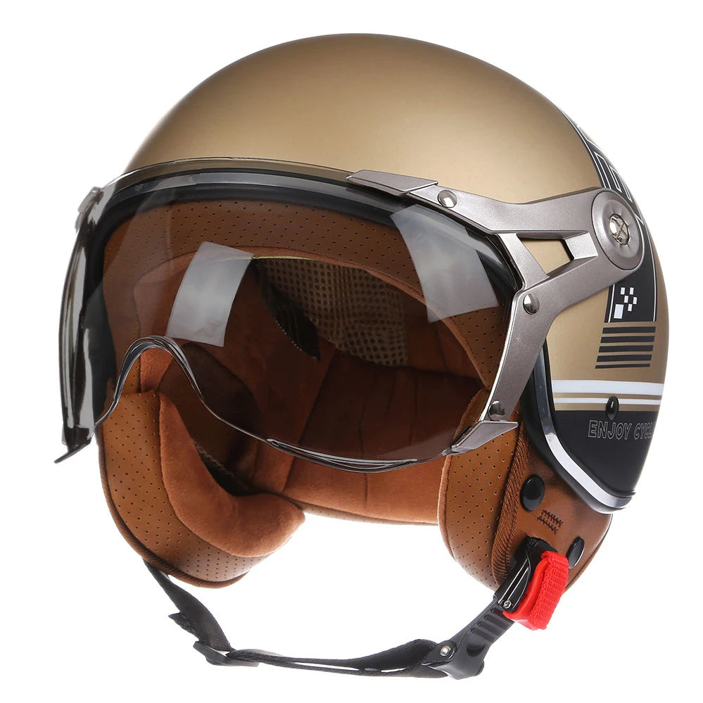 BLD Retro Chopper Halbhelm 3/4 – DOT-zertifiziert