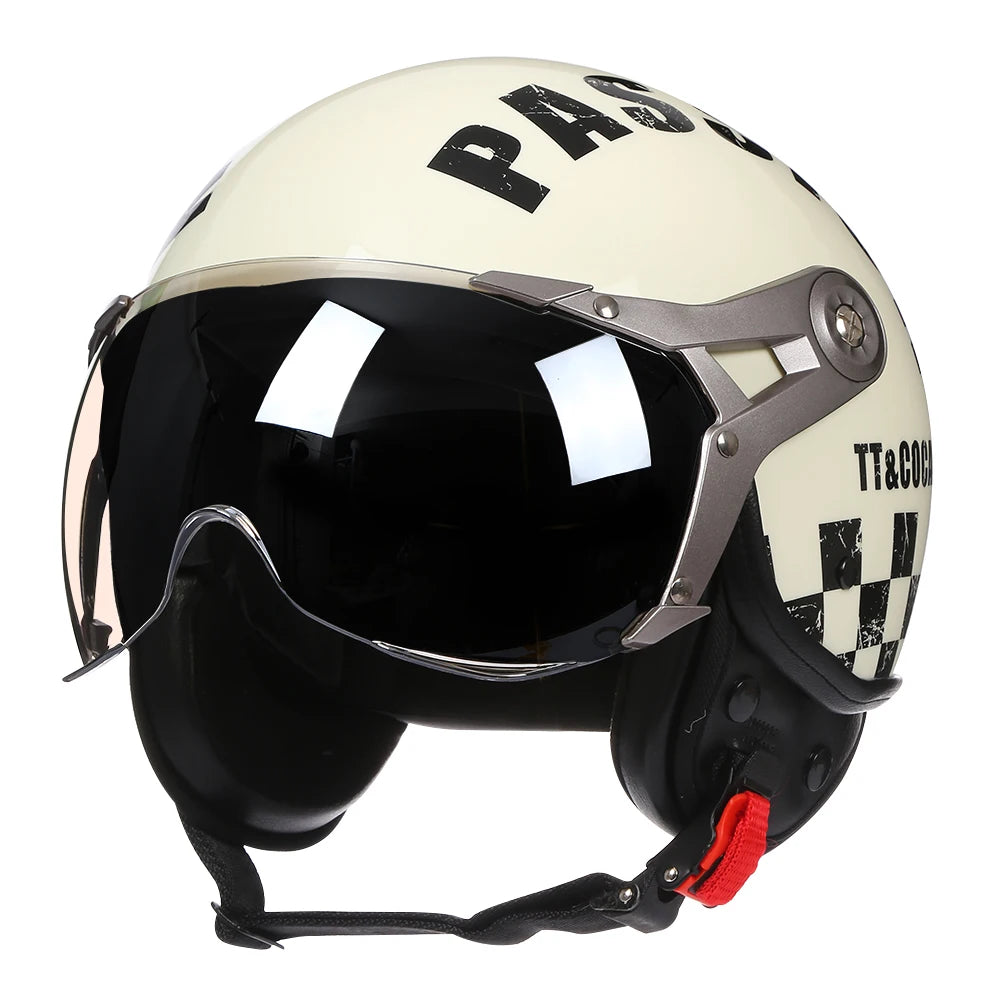 BLD Retro Chopper Halbhelm 3/4 – DOT-zertifiziert