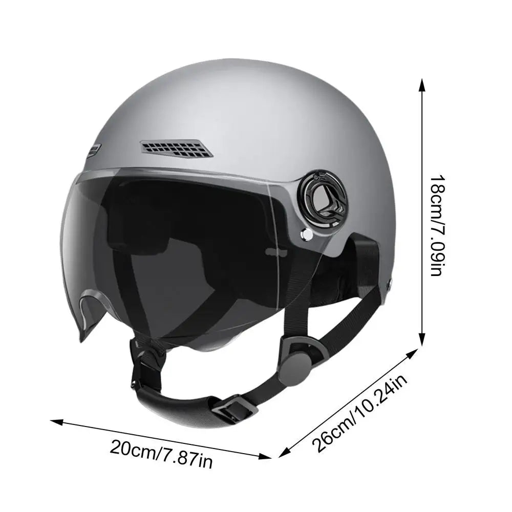 Vintage Halbhelm – E-Scooter & Motorrad, 3C