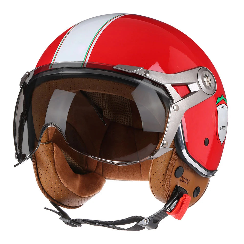 BLD Retro Chopper Halbhelm 3/4 – DOT-zertifiziert
