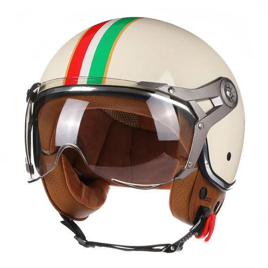 BLD Retro Chopper Halbhelm 3/4 – DOT-zertifiziert