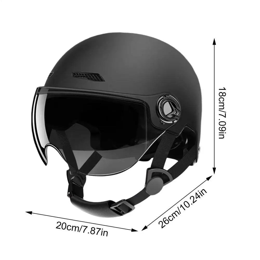 Vintage Halbhelm – E-Scooter & Motorrad, 3C