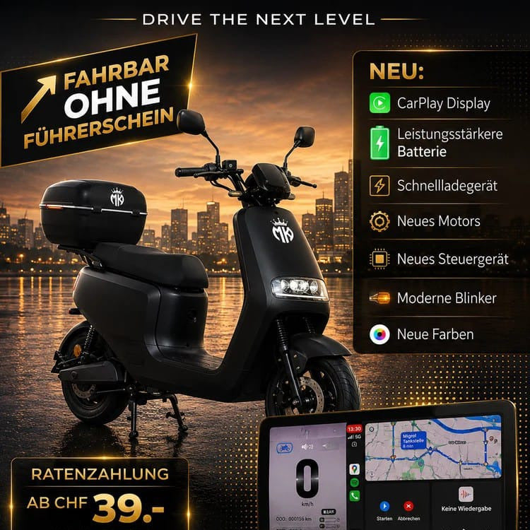 E-scooter MK City Go X CarPlay 25/55km/h